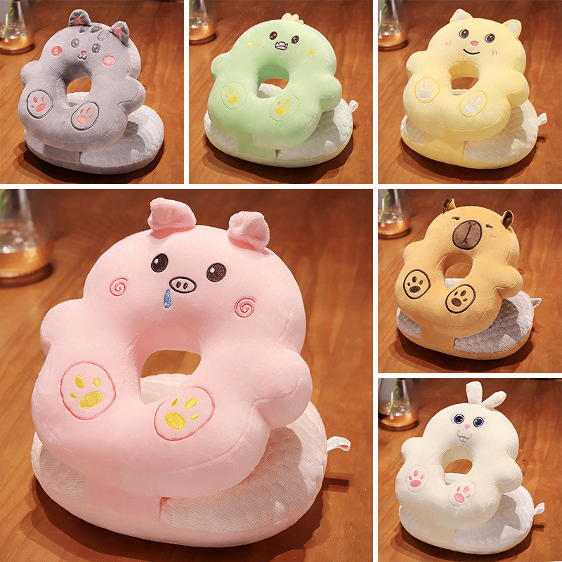 Almohada de Peluche para Siesta de Peluche de Cristal Ergonómico, Suave para Oficina y Descanso