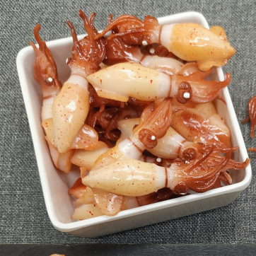 仿真鱿鱼仔模型海虾食物假鱿鱼菜品食品摆放展示影视拍摄道具