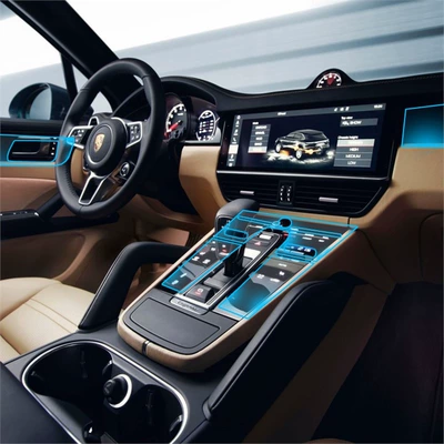 of Macan Cayenne Center Console, Car interior film
