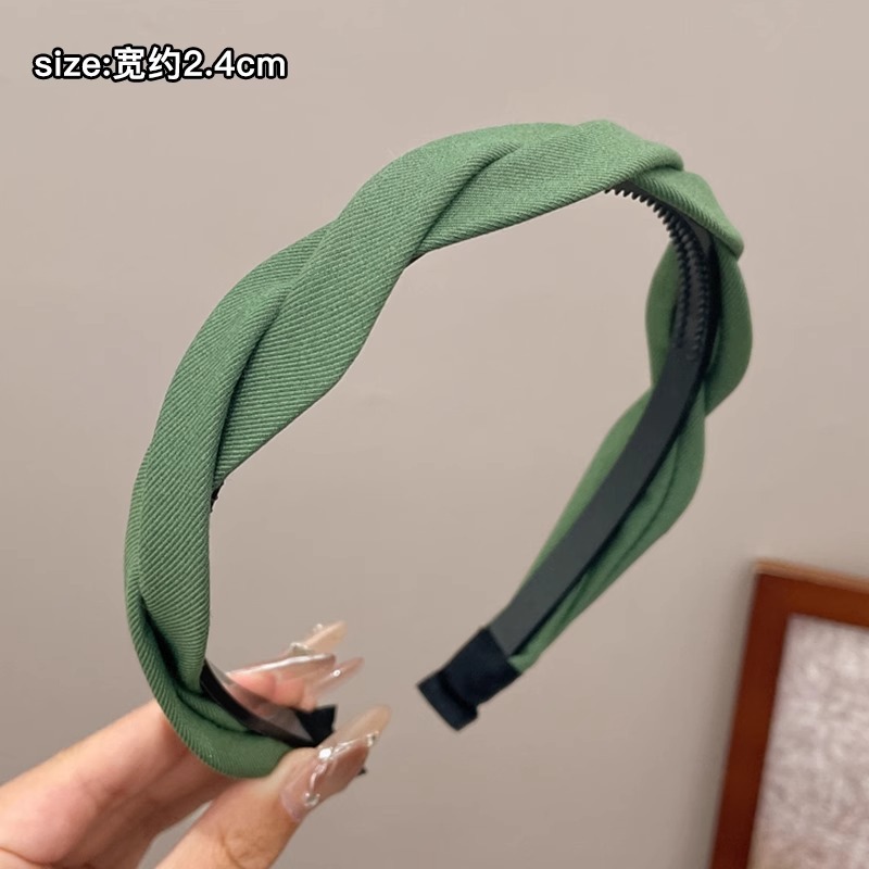 Bandas de cabello para mujeres de alto nivel, estilo extranjero, bandas de cabello de moda, cráneo alto para salir, bandejas de cabello de presión de cabello para lavar la cara, bandas de cabello