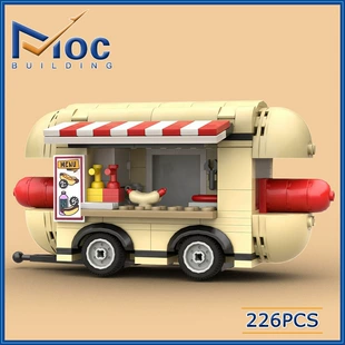 Конструктор MOC мини-фургон с хот-догами