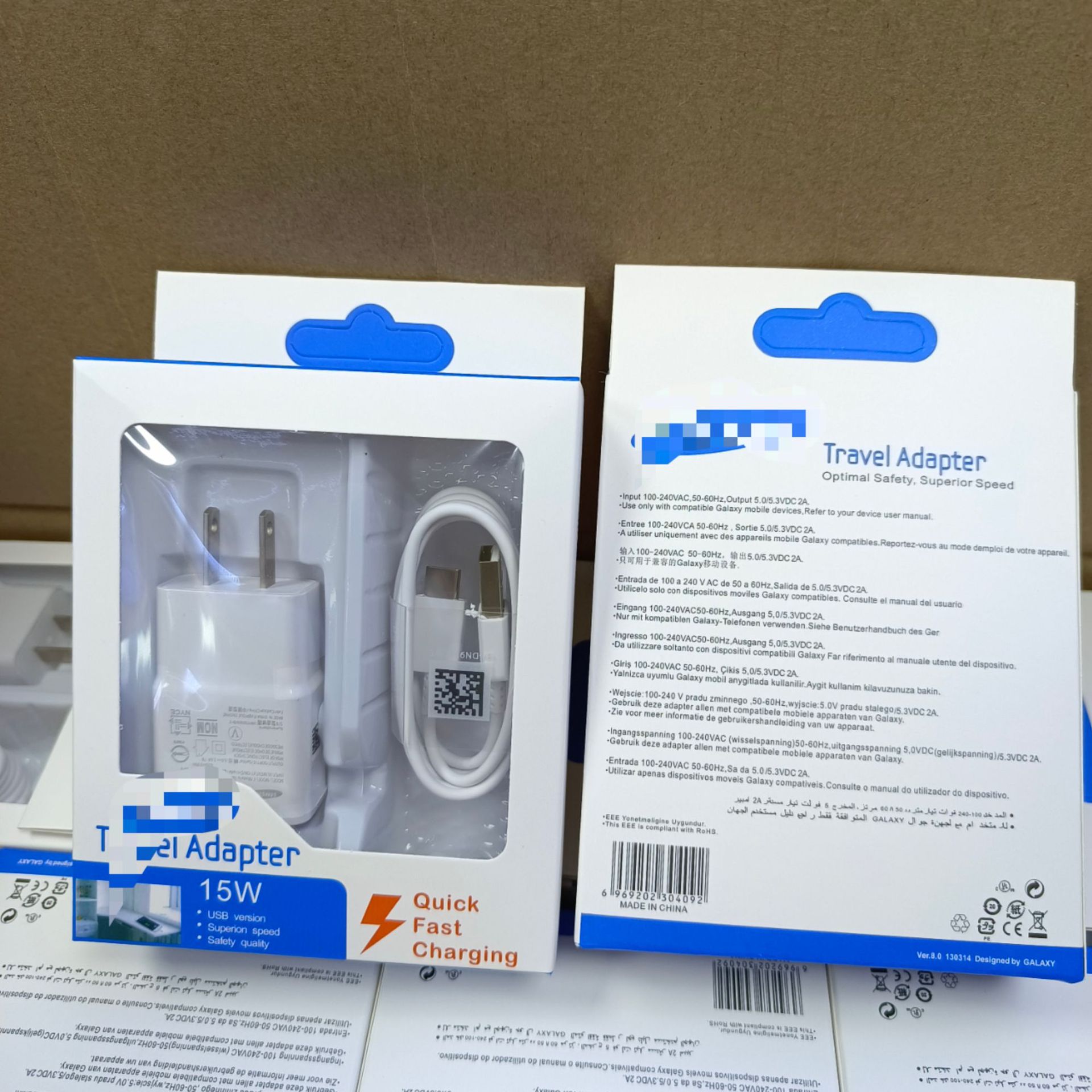 适用于N7100充电器S6数据线套装三星Micro安卓接口手机欧美规快充