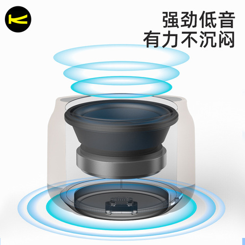 Baitong K12 Bluetooth Mini Metal Speaker 5.0 Wireless Mobile Phone Subwoofer Steel Cannon Broadcast Small Audio Factory