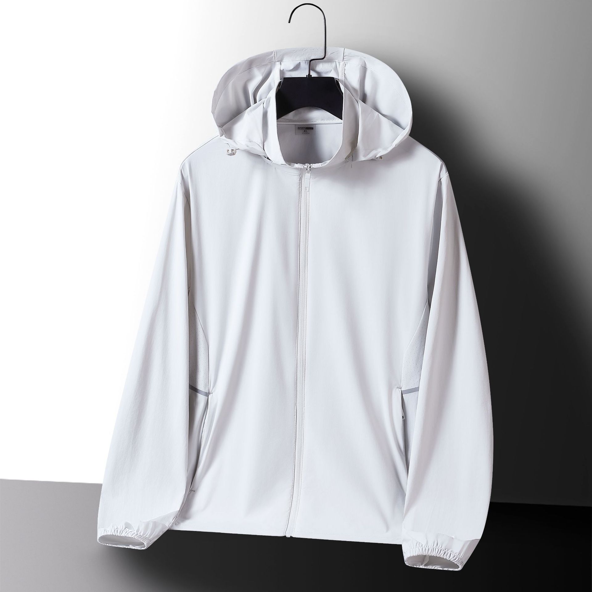 Ropa de protección solar de seda de hielo para parejas de mujeres ropa de protección solar hombre encapuchado abrigo transpirable UV UPF50 + ropa de piel al por mayor
