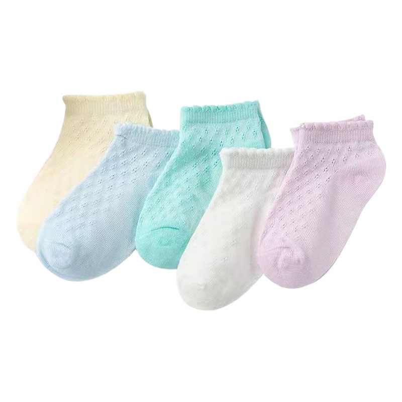 2025 calcetines para niños, calcetines finos de verano para bebés y niñas, calcetines cortos de clase A, calcetines de malla transpirable para bebés, verano