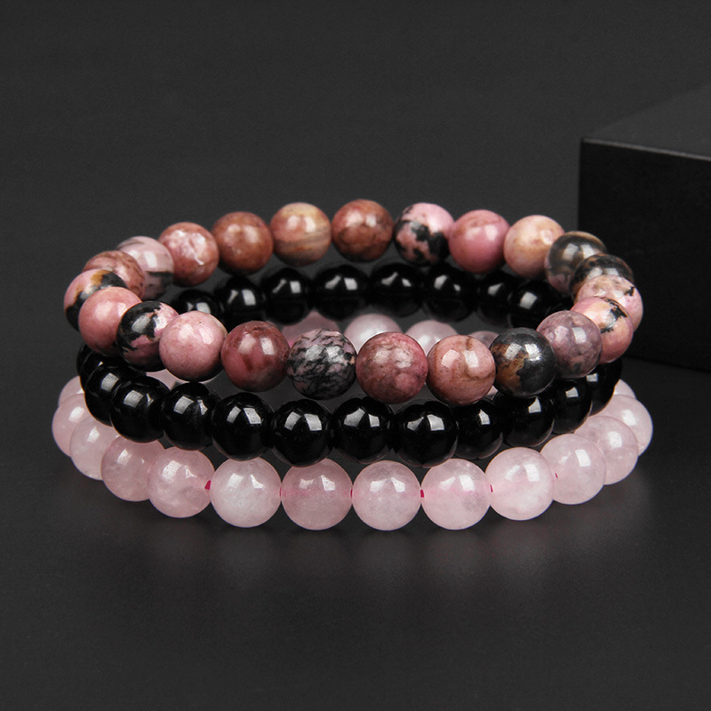 Mode Marmor Kristall Perlen Armbänder display picture 5