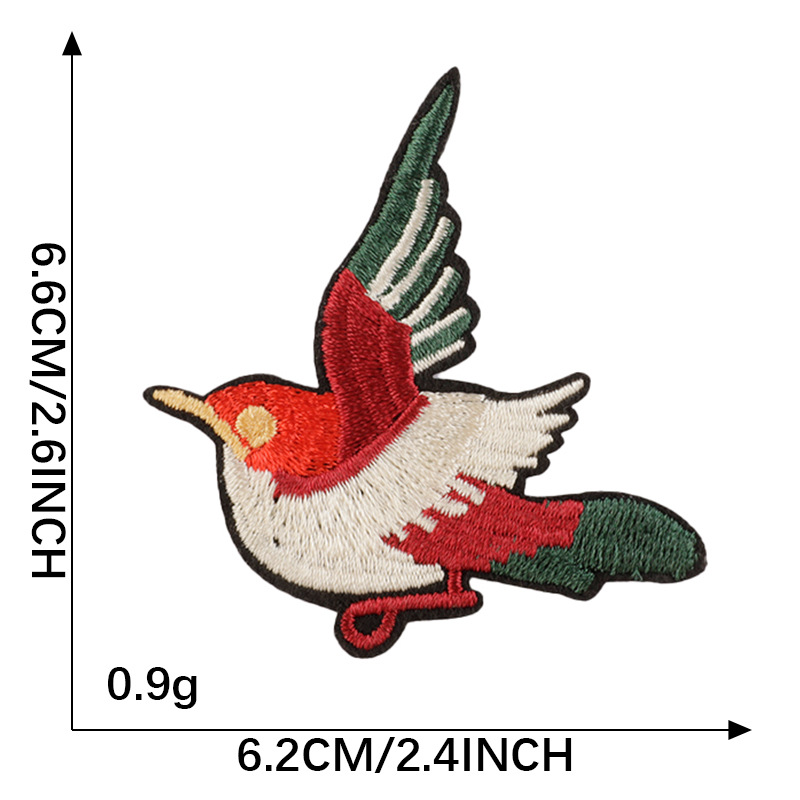 Pichuan bordado de computadora bordado pegatinas árbol mariposa ropa accesorios parche DIY accesorios pegatinas de tela pegatinas de adhesión