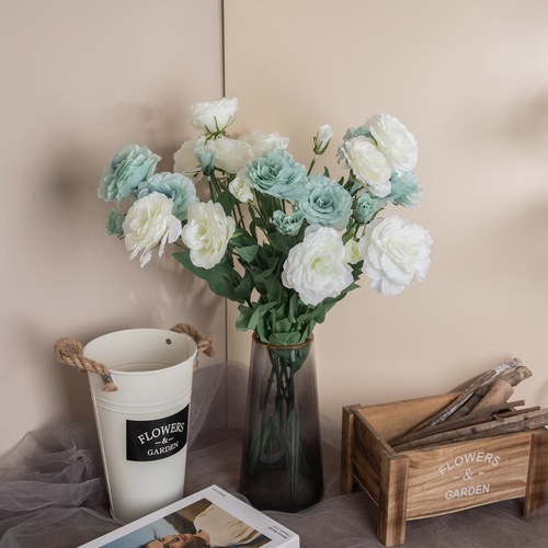 Simulated flower 4-head lisianthus flower manufacturer wholesale foreign trade home decoration wedding bouquet artificial flower DY-397