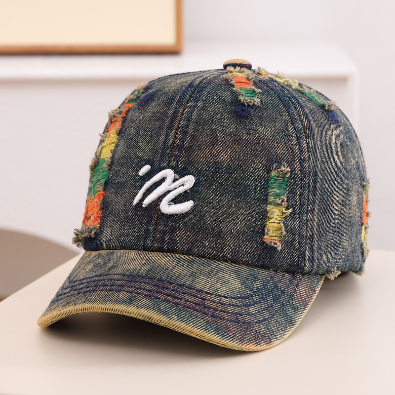 Ins versión coreana de la gorra de mezclilla para bebés primavera y otoño, gorras de béisbol para niños, niños y niñas, sombreros viejos