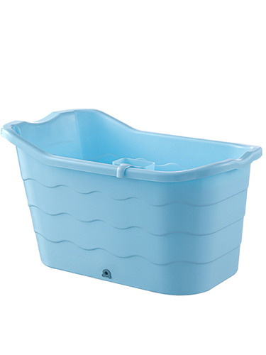 Children's bath bucket bath bucket large baby whole body household child bath bucket can sit on thickened insulated bath bucket