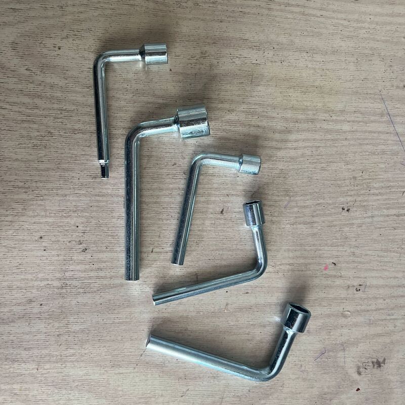 L-type socket wrench Super torque external hexagonal wrench 8mm10mm13mm elbow galvanized socket wrench batch