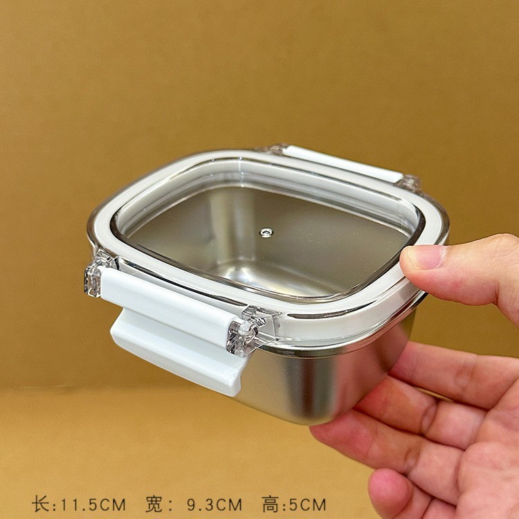電子レンジ加熱式弁当箱304ステンレス鮮度保持弁当箱冷蔵庫冷蔵密封収納箱|undefined