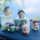 Оригинальные украшения из производных прорастающих кроликов, модные украшения для автомобилей, простые и легкие роскошные предметы интерьера, игрушки-подарки для мужчин и женщин для четырех девочек.