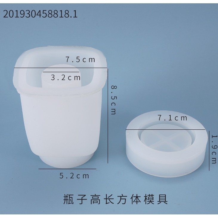 Yu Meiren DIY cristal epoxi botella de almacenamiento botella sellado frasco con tapa de almacenamiento molde de silicona