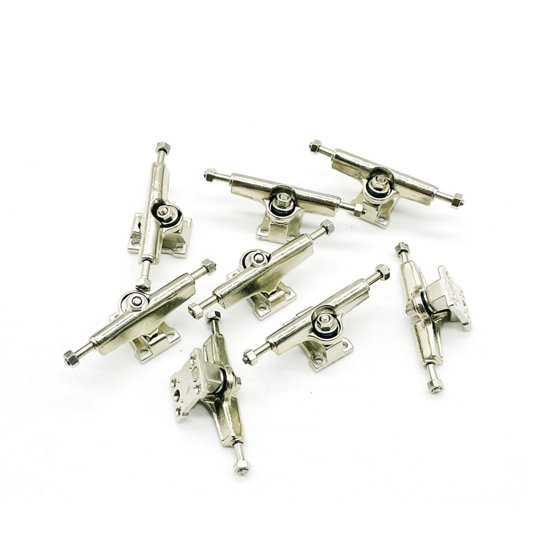 Piezas de repuesto para monopatín de dedo Maple, puente plateado niquelado, accesorios de aleación tipo dividido, soporte para dedos de aleación de zinc