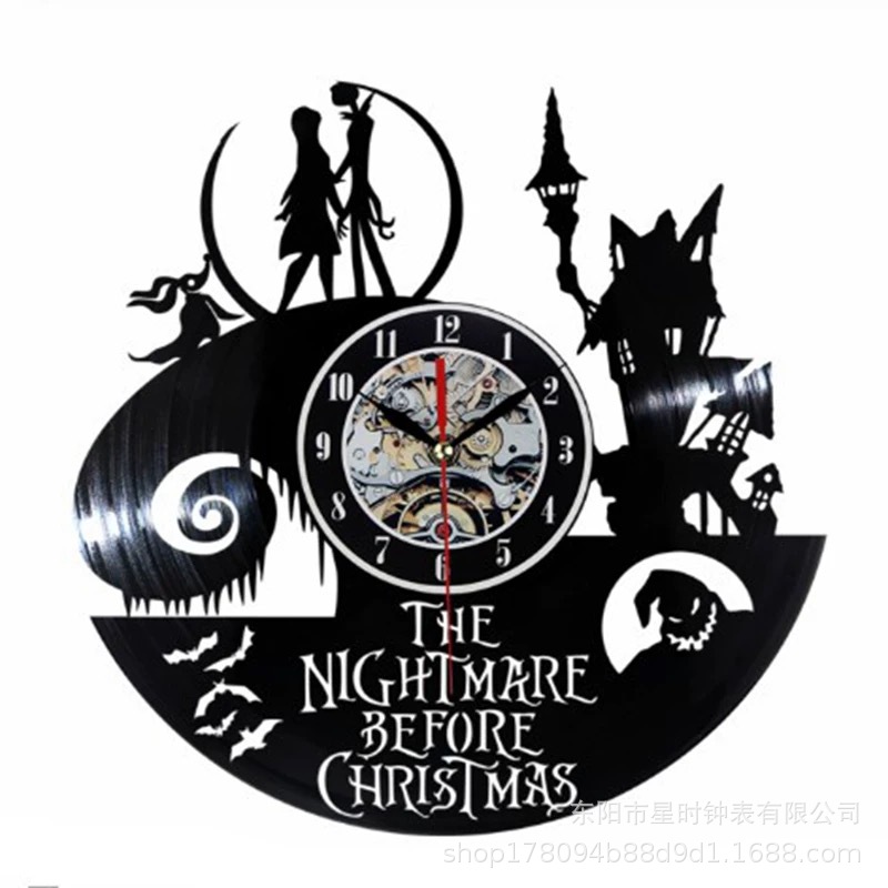 Reloj de pared grabado de vinilo personalizado Retro decoración de la sala de estar arte de pared reloj antiguo reloj de casa