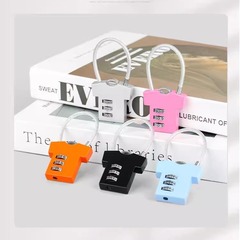 Three steel wire rope cartoon T-shirts, combination lock clothing shape, creative gift alloy helmet basket