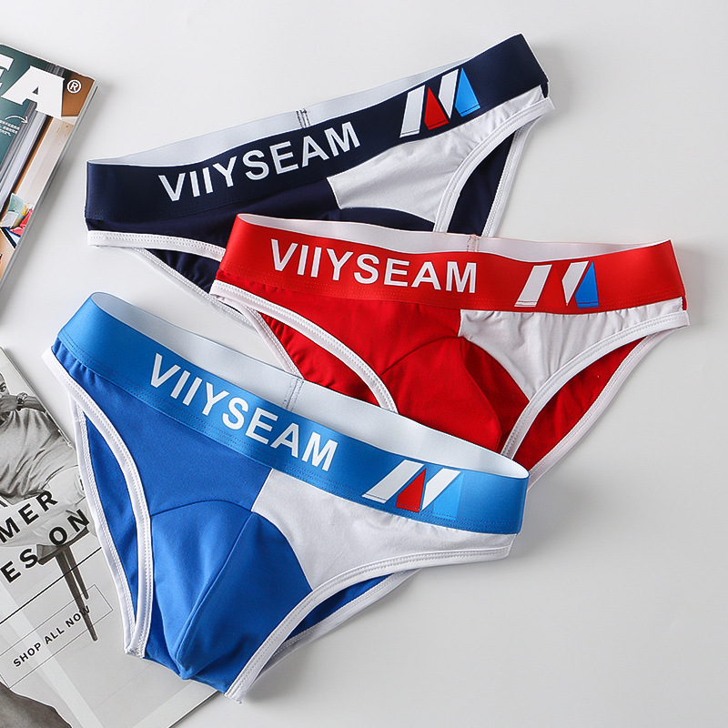 Factory wholesale briefs men's underwear cotton briefs sexy creative triangle shorts generation hair