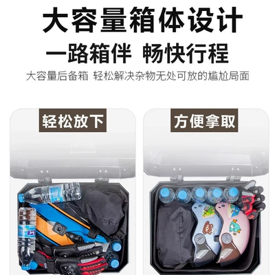 Capacity for Delivery Riders, Electric: Motorcycle trunk