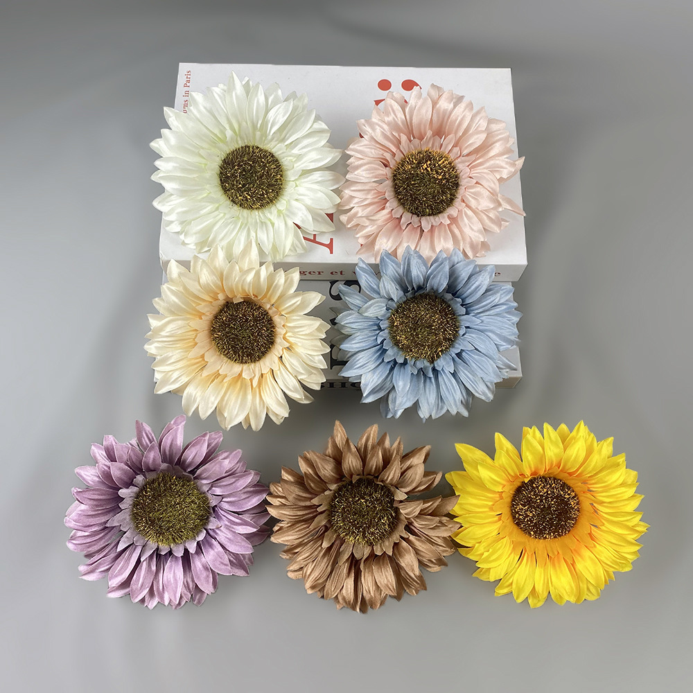 Simulación girasol ins viento decoración de la sala de estar props de fotografía boda al por mayor flores de sol hechas a mano diy regalos de flores falsas