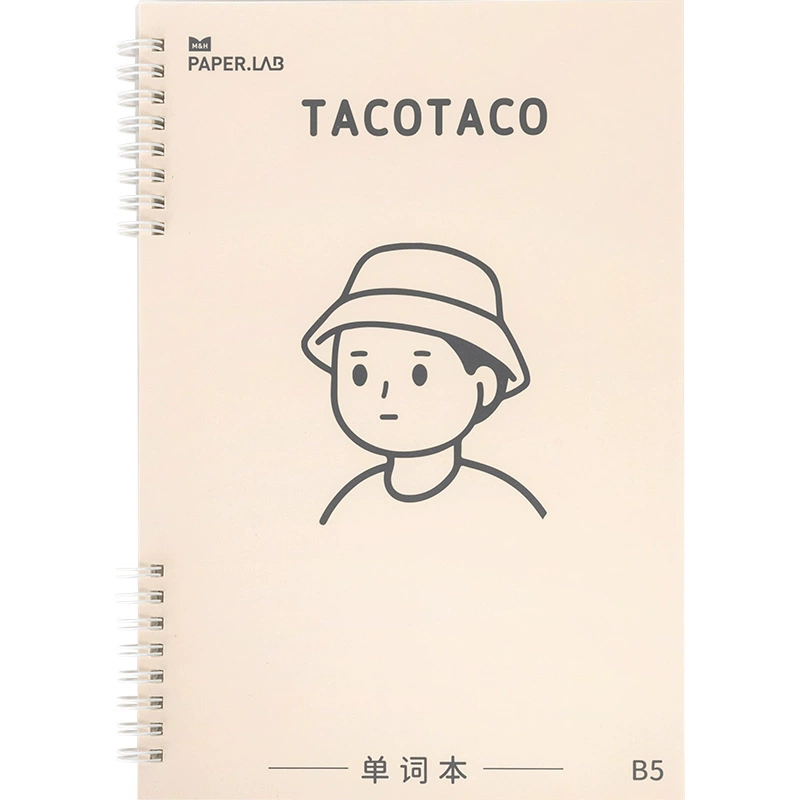 Ноутбук Maihe TACOTACO Word B5 - Большая мягкая обложка, 120 страниц, метод памяти