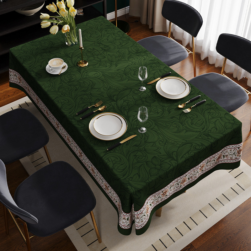 Mantel para Mesa de Comedor y Centro de PVC Impermeable, Resistente al Aceite y al Calor