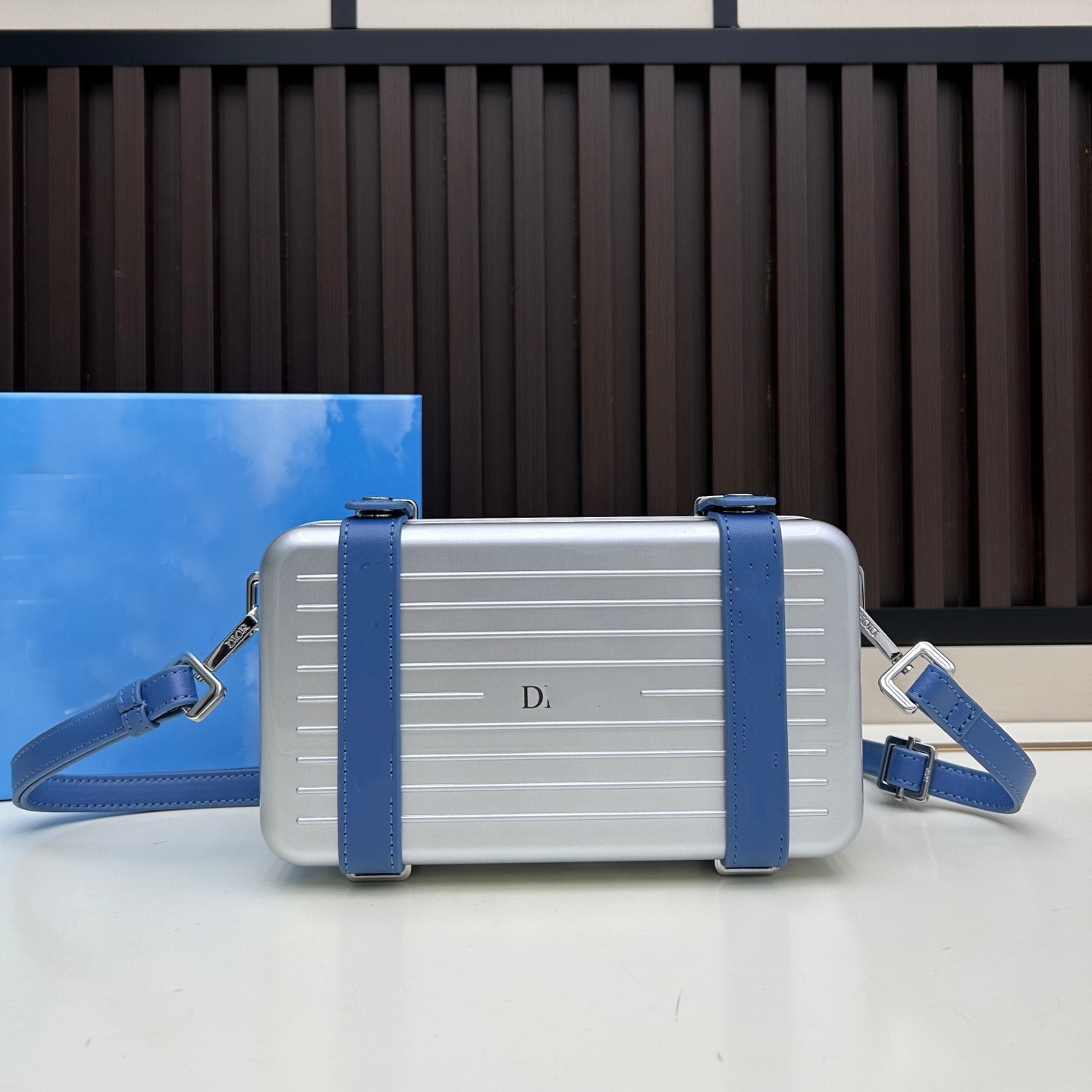 Dior x Rimowa Personal Clutch Silver Aluminum