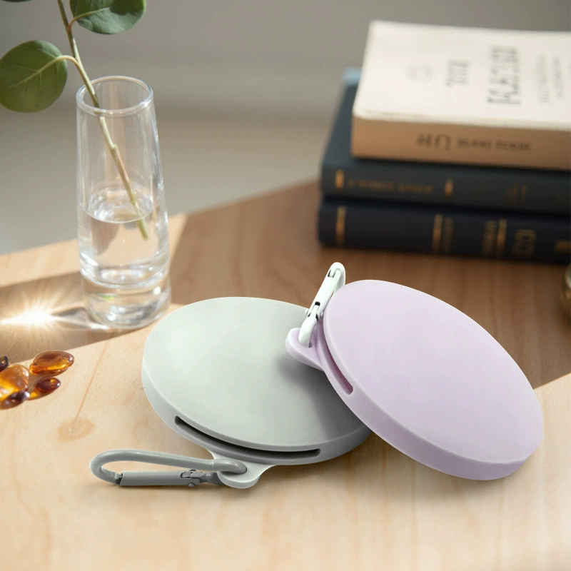 Круглый силиконовый небольшой пакет для корма для собак Открытый портативный пакет для корма для собак силиконовый водонепроницаемый износостойкий пакет для обучения собак