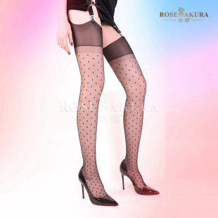 Yingying pure nylon non-elastic stockings ultra-thin European and American retro heel leg-shaping temptation point foot-setting 8341