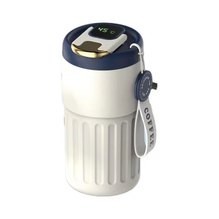 Taza de vacío de café con temperatura 316 Taza de coche de acero inoxidable Taza de agua inteligente de alto valor Taza de regalo corporativa Impresión