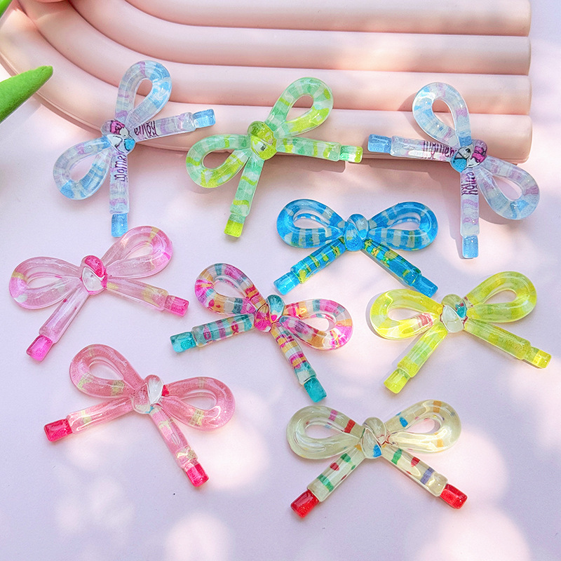 氷透韓系カラー蝶結び部品かわいい新作diy手作り材料バッグアクセサリーアニメシール靴花|undefined