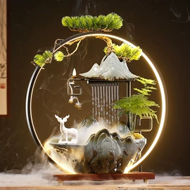 流水摆件;其他装饰摆件;香炉