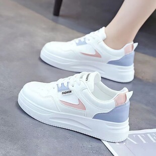 White shoes for women 2023 new autumn women's shoes Korean style versatile casual ins super popular shoes student platform sneakers for women