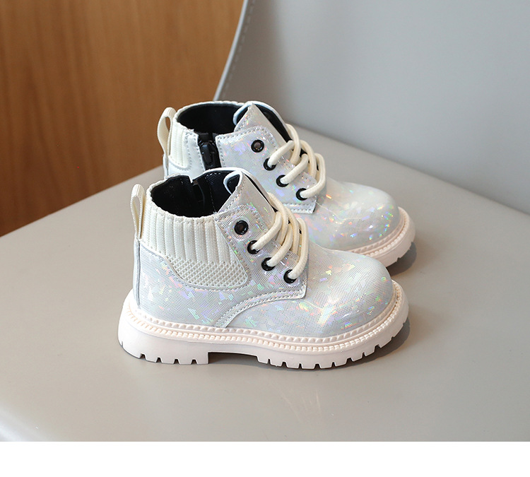 Scarpe autunnali 2024 Nuove scarpe Martin per bambini di taglia media e piccola, stivali corti impermeabili in pelle alla moda per ragazzi_voghion.com