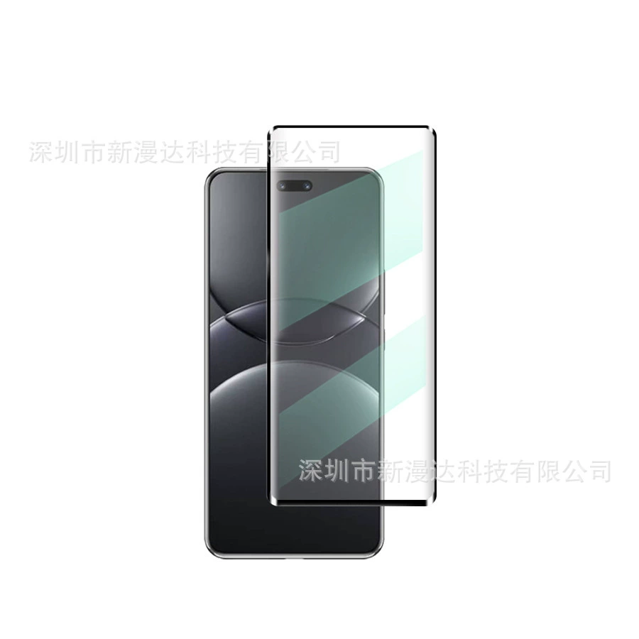 [Подходит для Huawei Nova13Pro закалённое стекло с гальваническим покрытием, совместимо с Honor100Pro, 90 полное клеевое покрытие, шелкография, изогнутая поверхность]