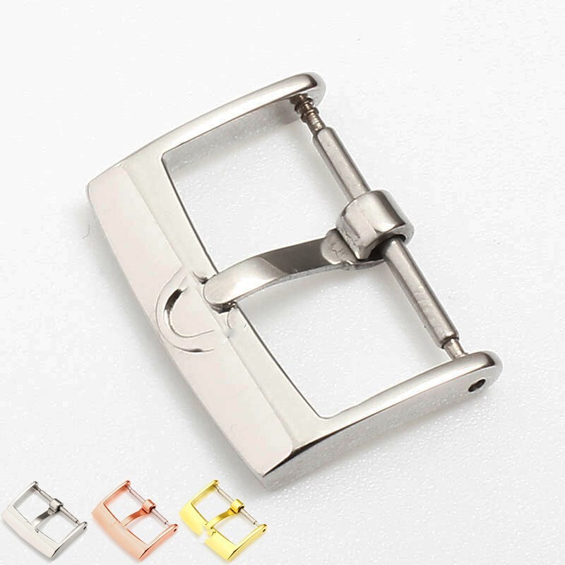 Omega Pin Buckle Watch Buckle Haima Stainless Steel Butterfly Flying Butterfly Buckle Super Watch Strap for Men and Women 14 16 1 8 20mm