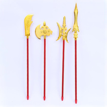 厂家批发 三国兵器儿童玩具 塑料刀枪斧 仿古兵器 关羽青龙偃月刀