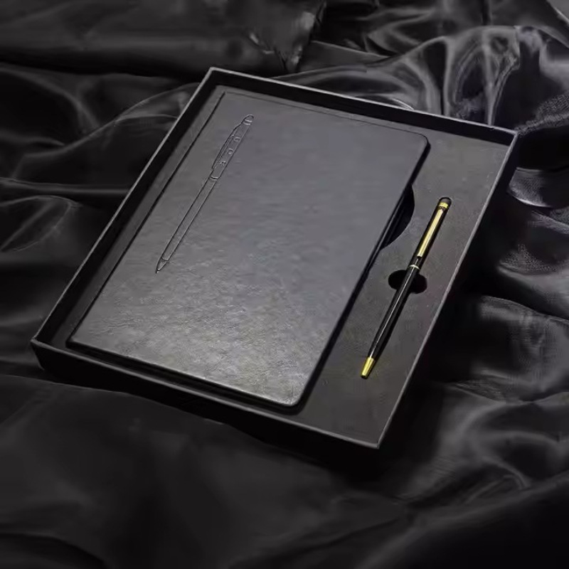 Cuaderno magnético creativo personalizado a5 cuaderno grueso de alto valor facial cuaderno de notas de papelero al por mayor pluma de hierro absorbida