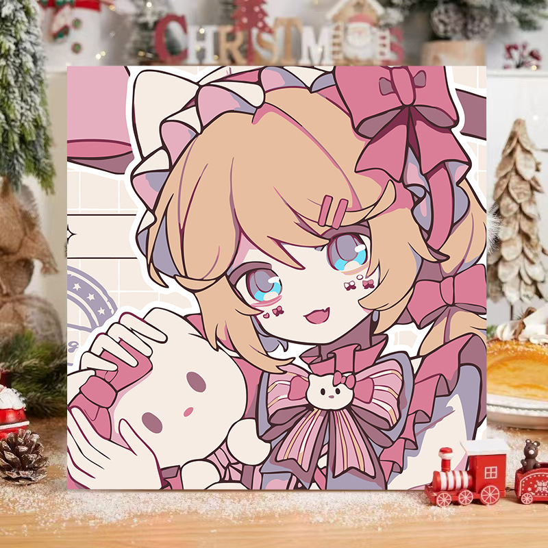 第五人格diyデジタル油絵手作り絵画塗り油絵キャラクター落書き学生掛け絵置物卸売り|undefined