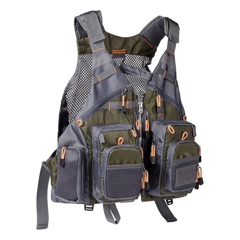 In-Stock Cross-Border Fishing Vest Fly Fishing Lure Vest Fishing Clothing Adventure Breathable Multi-Pocket Vest In-Stock Cross-Border Fishing Vest Fly Fishing Lure Vest Fishing Clothing Adventure Breathable Multi-Pocket Vest