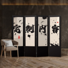 法式屏风隔断客厅可折叠移动卧室办公室遮挡家用简易双面装饰工厂