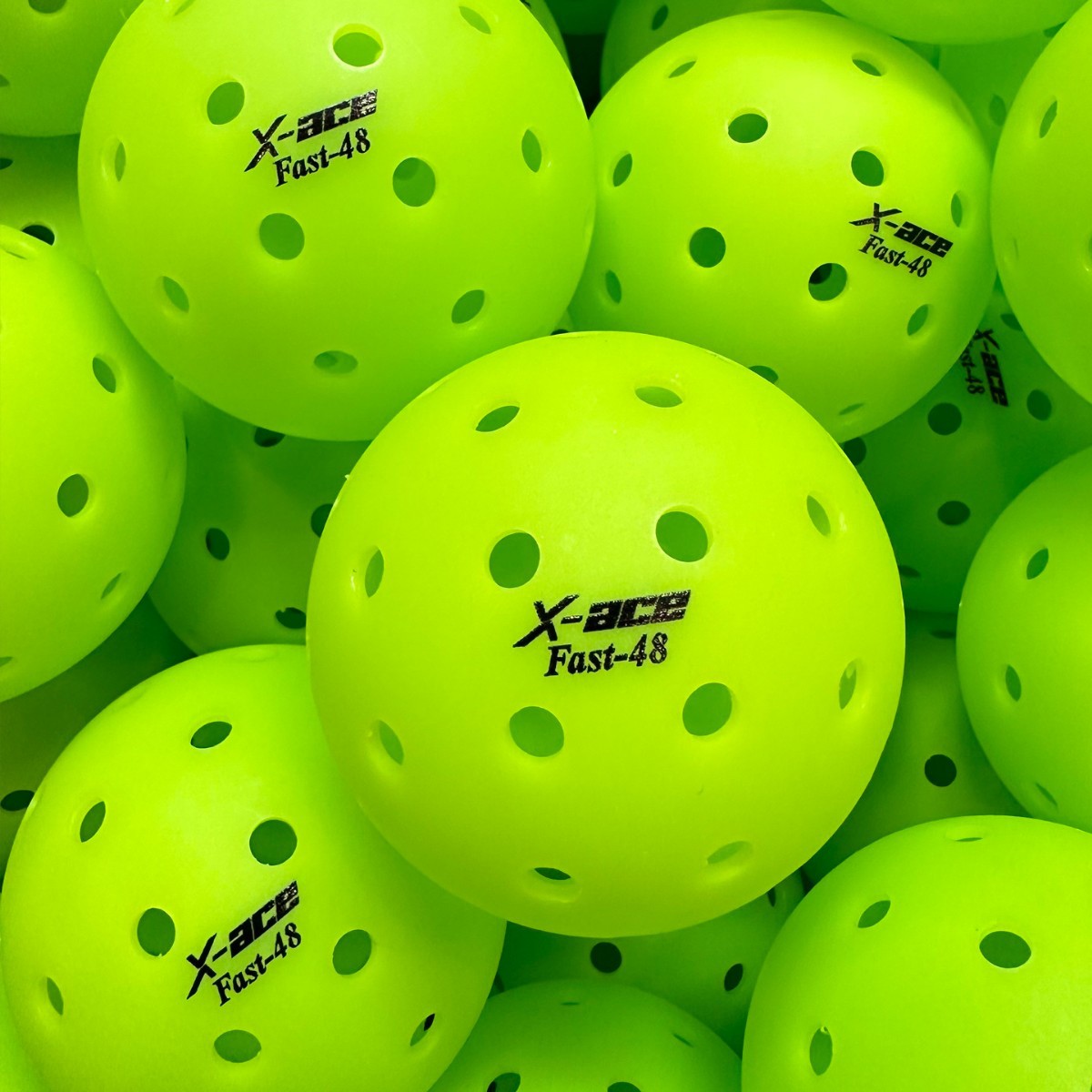 X-Ace Pickleball Ball, Rotomolded in One Piece, 48-Hole Ldpe, Durable Outdoor Training Ball, Exclusively for Cross-Border Supply