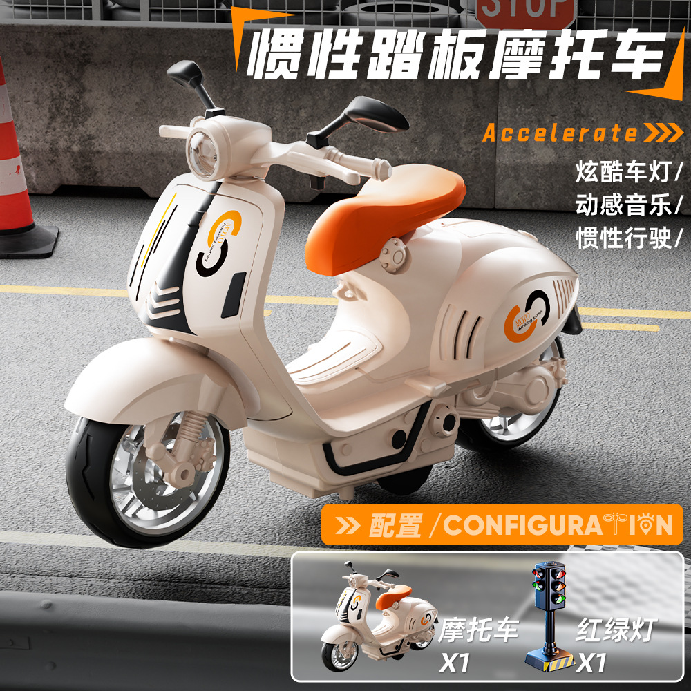 Nuevo coche de juguete de inercia para niños modelo de motocicleta modelo de niño modelo de coche modelo de regalo