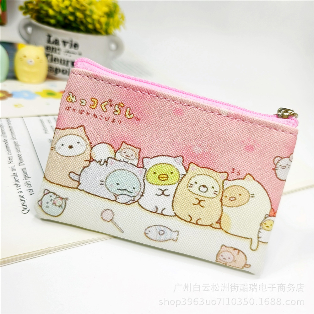 Bolso de la moneda de los niños de dibujos animados lindo niños y niñas monedero bolso de La Moneda bolso de la tarjeta de cremallera pequeña bolsa regalo del estudiante de la escuela primaria