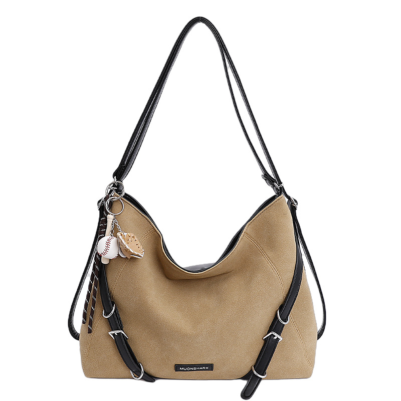 Simple y de gran capacidad, lazo viento viaje bolsa para mujeres 2025, otoño y invierno nueva moda bolso de hombro, mochila universal