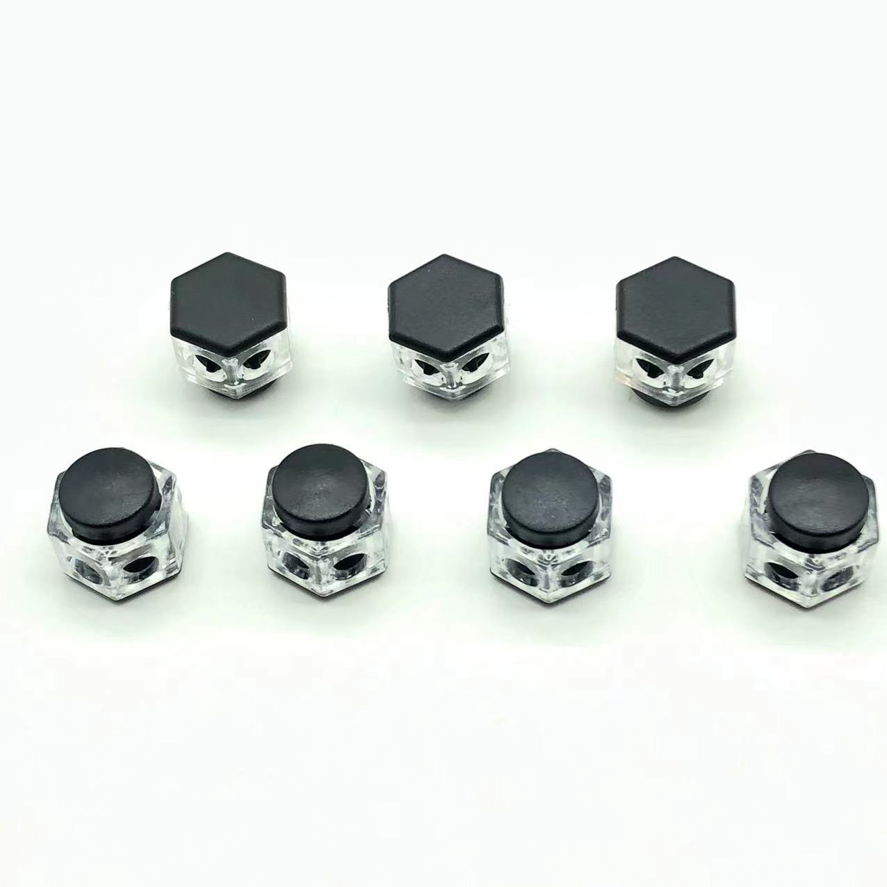 2022夏季新款服装绳带松紧扣鞋带调节扣六角塑料弹簧扣