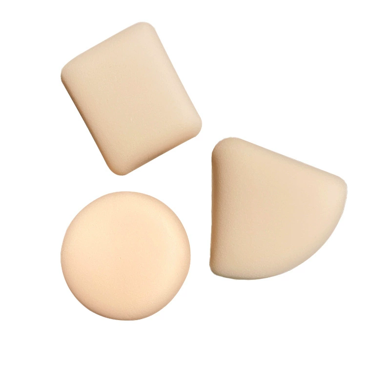 Makeup sponge — triangular cotton sponge, soft elastic for foundation & powder
