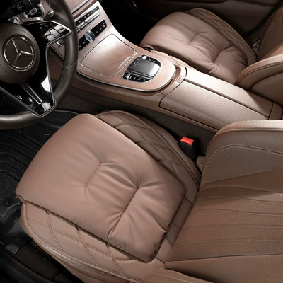 H9 Xiaolong max/H5 Summer Four — Seat cushion, seat cover - s-type-anti-fouling-leather-chestnut-brown-two-front-rows