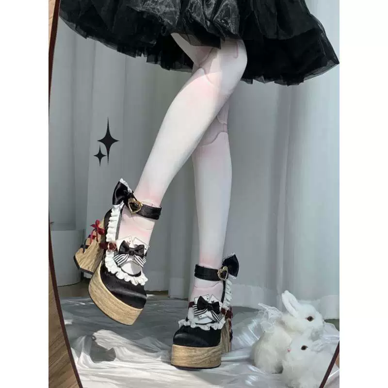 Милые высокие туфли, элегантные туфли, стиль Lolita