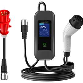 欧标type2 EV charger新能源汽车16A家用充电枪桩11kw跨境专供